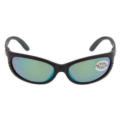Pre-owned Costa Del Mar Fathom Green Mirror Polarized Glass Men's Sunglasses Fa 11 Ogmglp