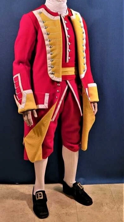 Pre-owned 100% 6th Regt Foot Grenadier Sergeant French Indian War Red Military Coat