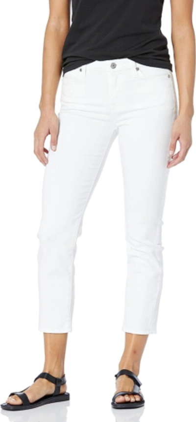 Pre-owned 7 For All Mankind Women's Kimmie Crop Jeans In Clean White