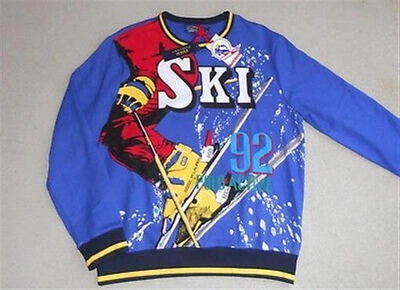 Pre-owned Polo Ralph Lauren Suicide Ski 92 Sweatshirt Sizes Large Medium Sold Out In Blue