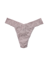 Hanky Panky Signature Lace Original Rise Thong Steel Grey In Grey