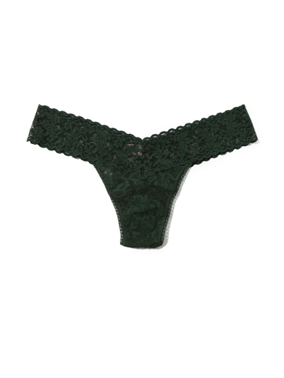 Hanky Panky Signature Lace Low Rise Thong Vines Green