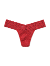 HANKY PANKY SIGNATURE LACE LOW RISE THONG BURNT SIENNA RED