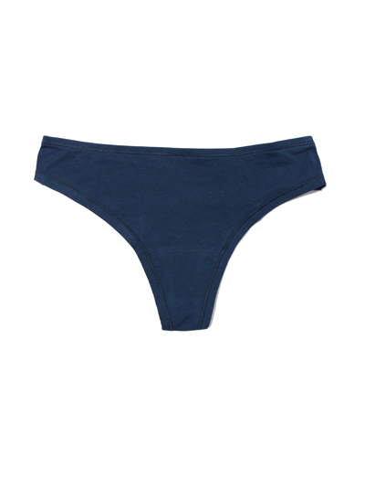 Hanky Panky Playstretch™ Natural Rise Thong In Blue