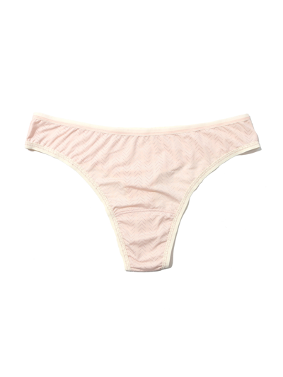 Hanky Panky Movecalm™ Natural Rise Thong In White