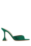 Amina Muaddi Caroline 95mm Rhinestone-embellished Mules In Printed