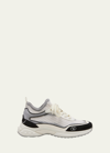 Valentino Ready Go Runner Low Top Sock Sneaker In Mpt Ivory P.grey/