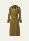 Veronica Beard Conneley Dickey Trench Coat In Moss