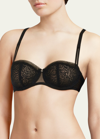 Chantelle C Jolie Floral Lace Demi Bra In Army Khaki