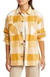 Rip Curl La Isla Plaid Flannel Button-up Shirt In Gold