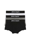 Palm Angels Men's Set Of Three Boxers | Size Small | Pmuh004c99fab001 Color 8484 In Multicolour