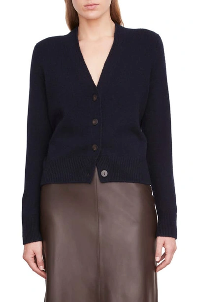 Vince Cashmere Flat-placket Cardigan In Coastal