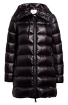 Moncler Suyen Down Quilted Nylon Hooded Parka In Black