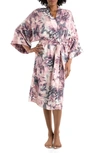 MIDNIGHT BAKERY MOONLIGHT BEACH FLORAL WRAP dressing gown