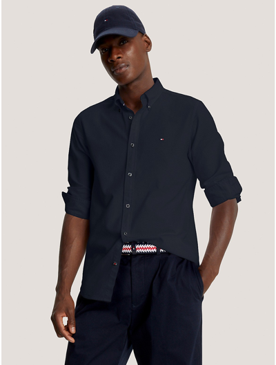 Tommy Hilfiger Slim Fit Oxford Shirt In Desert Sky