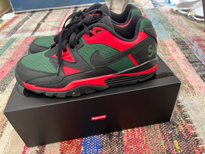 Pre-owned Nike X Supreme Nike Cross Trainer Low 2021 Black/green/red