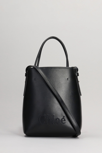 Chloé Micro Tote Tote In Black Leather