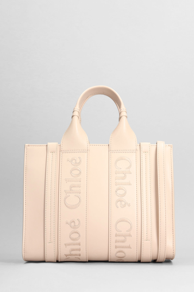 Chloé Hand Bag In Rose-pink Leather