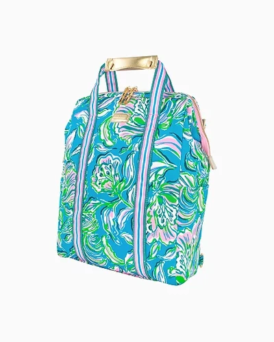 Lilly Pulitzer Backpack Cooler In Cumulus Blue Chick Magnet
