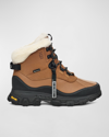 Ugg Adirondack Meridian Leather Lace-up Hiker Boots In Chestnut