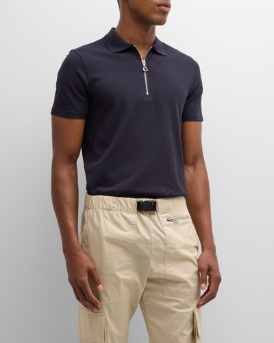 Moncler Cotton-blend Polo Shirt In 0