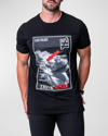 Maceoo Think Stretch Cotton Graphic Tee In Black