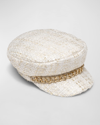 Eugenia Kim Marina Cap In Ivory Gold
