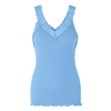 ROSEMUNDE BLUE ALLURE ORGANIC TOP WITH LACE