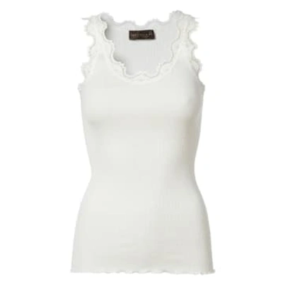 Rosemunde New White Classic Silk Top