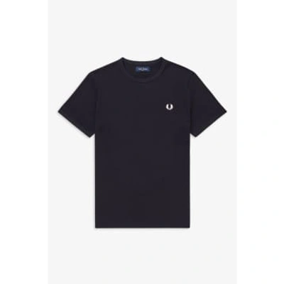 Fred Perry Ringer T-shirt In Blue