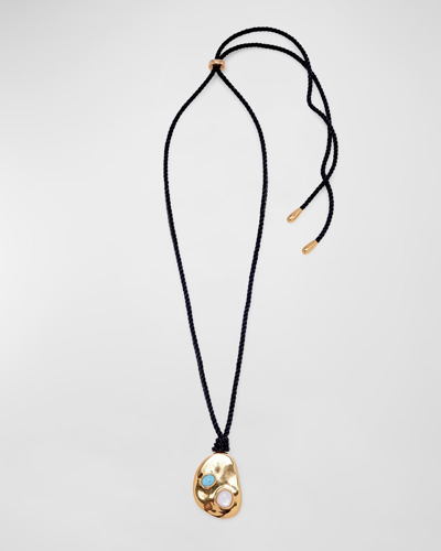 Lizzie Fortunato Luna Pendant Necklace In Multi
