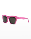 Celine Monochrome 56mm Square Sunglasses In Pink
