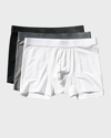 Cdlp Men's Solid 3-pack Boxer Briefs In White