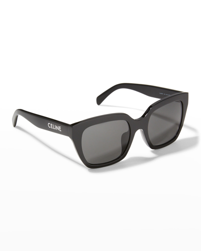 Celine Square Acetate Sunglasses In Black