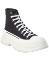Alexander Mcqueen Alexander Mc Queen Black Canvas Tread Slick Boots