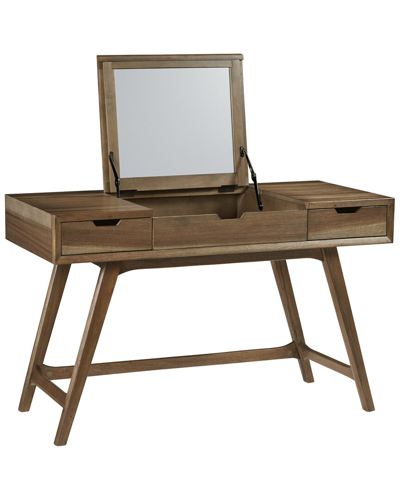 Progressive Furniture Bungalow Desk/vanity In Brown