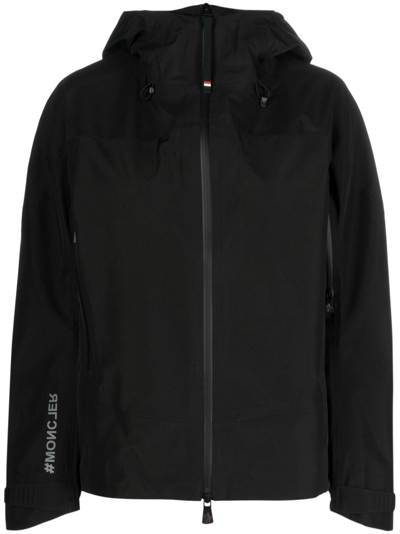 Moncler Meribel Gore-tex® Hooded Jacket In Black
