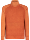 Etro High-neck Virgin-wool Jumper In Orange