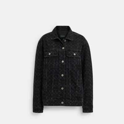 COACH OUTLET SIGNATURE DENIM JACKET
