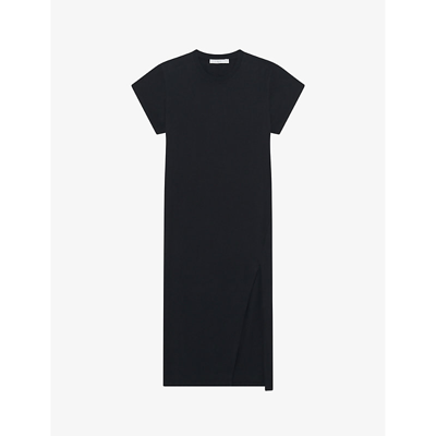 Iro Womens Bla01 Litonya Loose-fit Midi Cotton T-shirt Dress