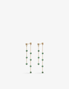 THE ALKEMISTRY THE ALKEMISTRY WOMENS YELLOW GOLD MATCHA 18CT YELLOW-GOLD AND MALACHITE DROP EARRINGS,69901813