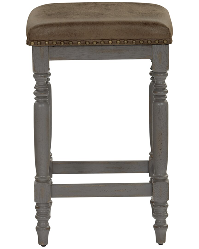 Progressive Furniture Midori Upholstered Counter Stool In Brown