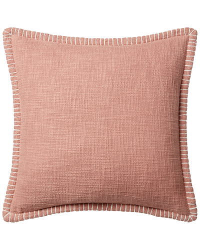 Loloi 22in X 22in Decorative Pillow In Pink