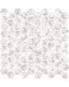 INHOME INHOME HEXAGON MARBLE PEEL & STICK BACKSPLASH TILES SET OF 2