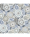 Nuwallpaper 20.5" X 2592" Dream On Navy Peel Stick Wallpaper In Blue