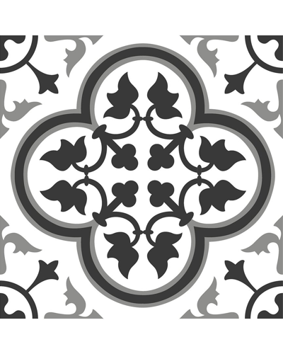 Floorpops Villa Peel & Stick Floor Tiles Set Of 20 In White