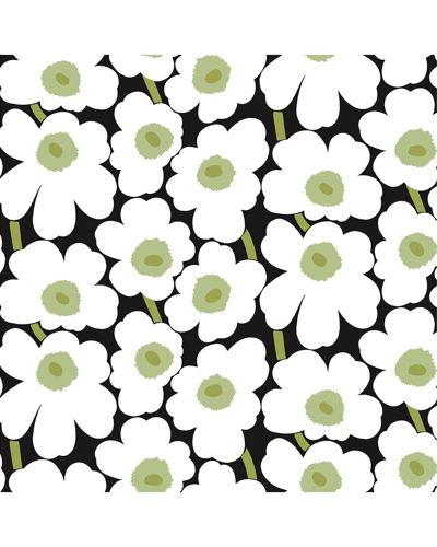 Marimekko Black Pieni Unikko Peel & Stick Wallpaper