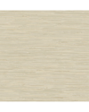 Nuwallpaper Tibetan Grasscloth Cream Peel & Stick Wallpaper In White