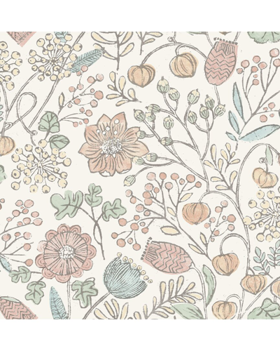 NUWALLPAPER NUWALLPAPER PASTEL SOUTHERN TRAIL PEEL & STICK WALLPAPER