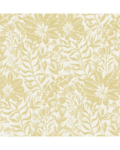 Nuwallpaper Yellow Foliole Peel & Stick Wallpaper